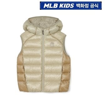 MLB키즈 24FW  데일리 아웃도어 립스탑 경량 다운 조끼  뉴욕양키스 7ADVR0346-50BGM