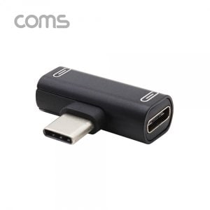 엠지솔루션 Coms USB 3.1(Type C) 듀얼 젠더 (T형) / Black / 화웨이, 샤오미 전용(국내폰 사용불가)