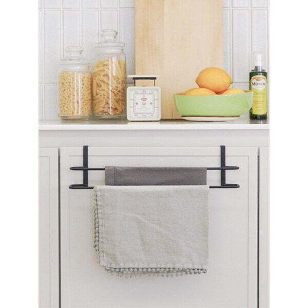 갈릴레오 더블 주방수건 행주걸이 라바블랙