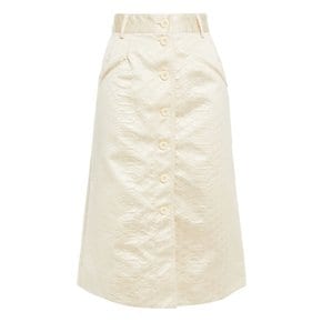 Satin-jacquard skirt 내추럴 25185454456251300