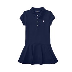 키즈 여아 Pleated 카라 원피스 French Navy