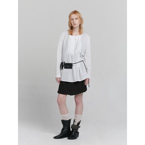 PINTUCK BLOUSE [WHITE]