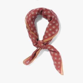 PAOLO ALBIZZATI 파올로 알비자티 PRINTED WOOL BANDANA RED AZD2M80001A41