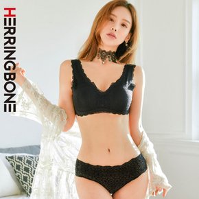 브라렛 이너세트 래쉬가드 브라팬티 섹시 레이스 노와이어 심리스 브라탑 G235