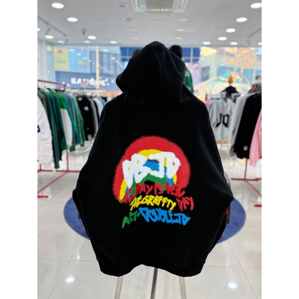 [여주점] 기모, DBJD 무지개,후드티, 블랙JEET30B06