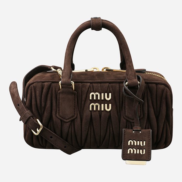 [시흥점] 6S 5BB142 AB7O F0003 아르카디 마테라쎄 스웨이드 토트백 다크 브라운