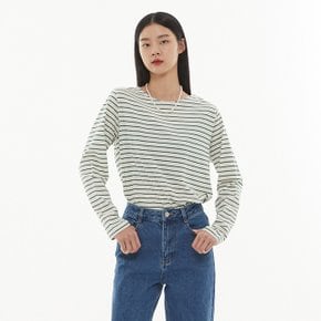 베이직 라벨 긴팔 티셔츠 AP7CT160_DG