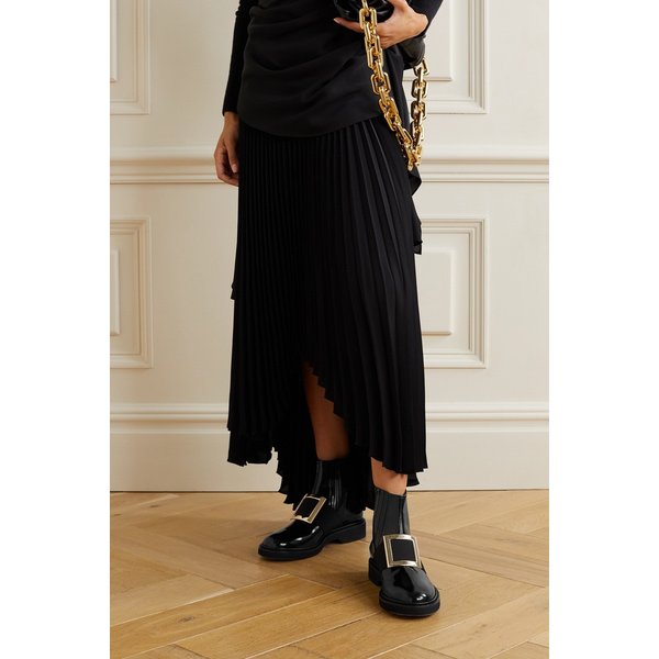 비브 레인저 장식 페이턴트 가죽 첼시 부츠 블랙 24092600056997187