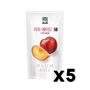 유어스 자두에이드 M 아이스파우치음료 230ml x 5개