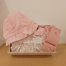밍크뮤 [25S/S신상품]PK)프라나 플라워 바디수트&변형 스카시 골지장말세트(35113-604-06*35114-812-01)