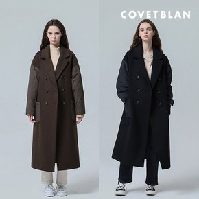 COVETBLAN  여성 퀼팅 배색 코트V208MCT204W