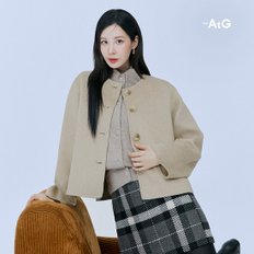 [The AtG] 엣지 24FW 메리노울 핸드메이드 크롭자켓