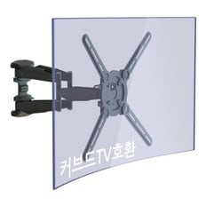 HWA800C 상하좌우회전 암 브라켓 커브드TV호환 거치대