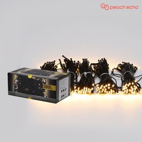 LED 트리전구 검정선 300구 전구색 (전원코드포함)