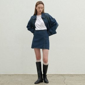 (SK-4954)CHLONY SET-UP DENIM MINI SKIRT