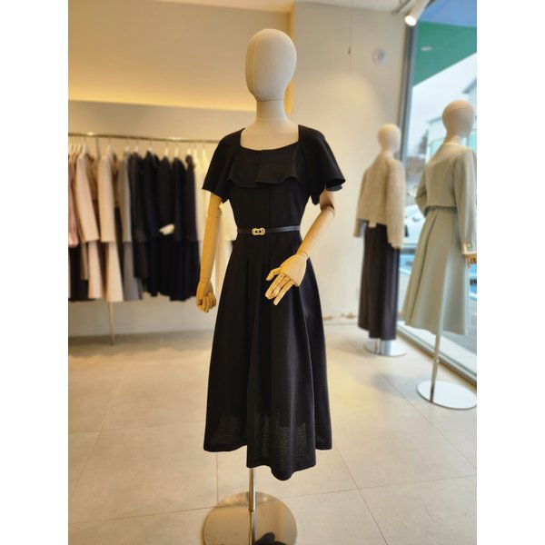[여주점] [JJ 지고트] 여성 케이프 스퀘어넥 플레어 원피스 GR5A0OP561