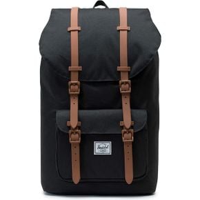 영국 허쉘 백팩 Herschel 남녀공용Adult Little America Backpack 블랙/Saddle 브라운 One Size