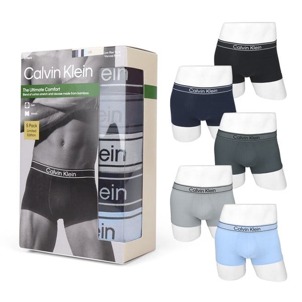 CK 남성 팬티 언더웨어 5장 세트 드로즈 비스코스 NP2842O 421