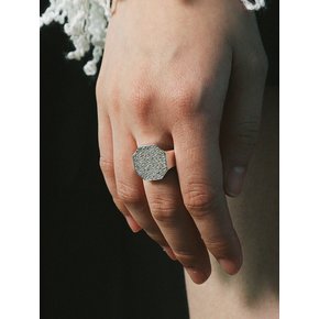 [WHITE] SIGNET SERIES FLAT RING 2