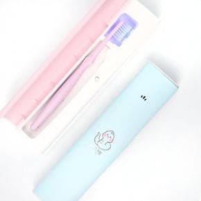 UV-C 무선 충전식 휴대용 칫솔살균기 폴라곰 여행 학교 사무실 UTC-29 블루