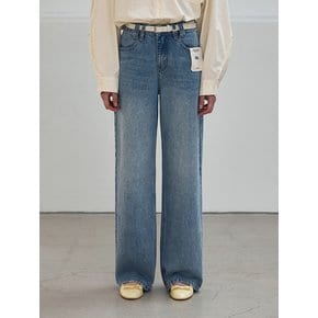 DOUBLE BELT LOOP STRAIGHT DENIM PANTS_NSDP525