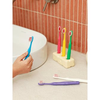 뷰카 주니어 마일드 더블 초미세 어린이 칫솔 스텝3 12개입