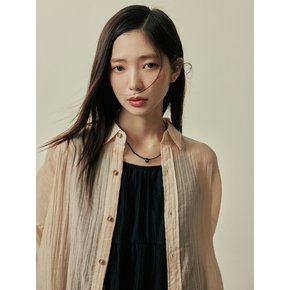 Crepe Beach Cover-Up S178 Peach Mist