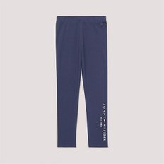 걸즈 Tommy 로고 레깅스 Navy