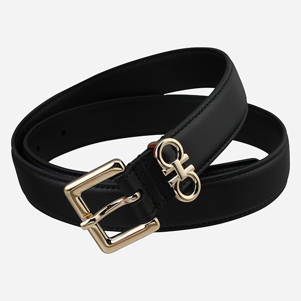 [시흥점] 6S 230346 780415 여성 더블 간치니 픽스드 벨트 블랙