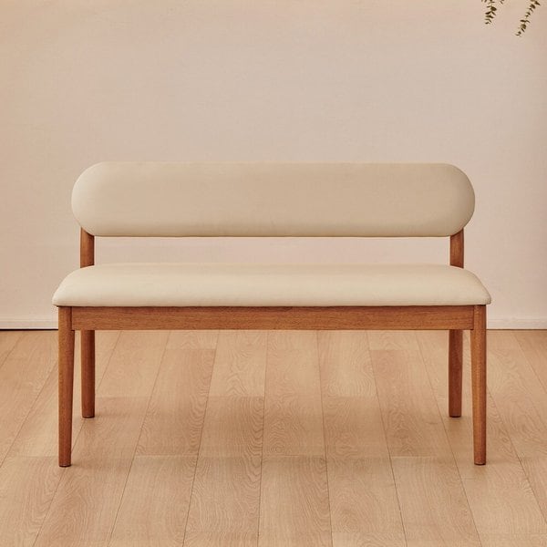 동서가구 로라 PU 원목 식탁 2인 벤치 DF927642