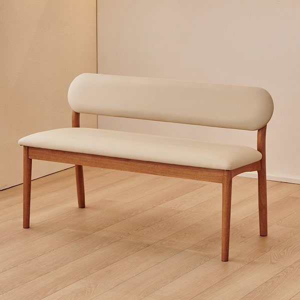 동서가구 로라 PU 원목 식탁 2인 벤치 DF927642