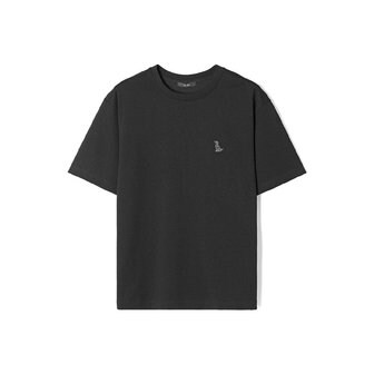 애드호크 남성 분또 시그니처 강아지 프린트 반팔 티셔츠 (BLACK) (HC4ST90)