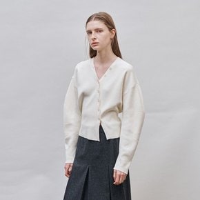 V-NECK CARDIGAN_IVORY