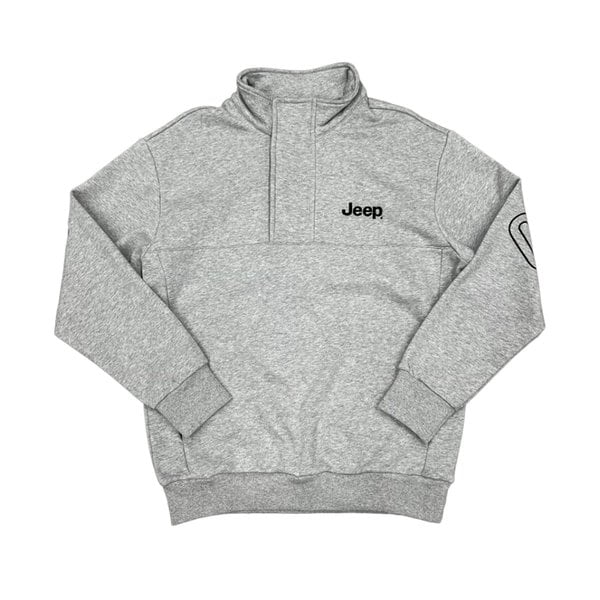 [여주점] 지프 반넥 집업 맨투맨 그레이 JP8TSU838MG