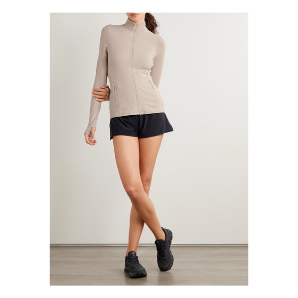 러닝 젠데이야 글로리아 컷아웃 스트레치 저지 재킷 토프 46376663162954841