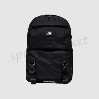 뉴발란스 NBGCDSS104 블랙 Two pocket Backpack 백팩 학생 신학기 가방 노트북 수납 키링형 지갑 포함