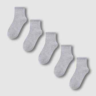 JAJU 여 코튼 립 중목 양말 5족 J146903203083