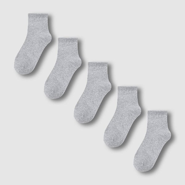 여 코튼 립 중목 양말 5족 J146903203083