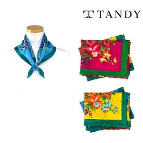 TANDY 홀리플라워 손수건 스카프