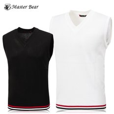 [MASTER BEAR]마스터베어 이선라인 브이넥 니트조끼 Model No_M2-0B020