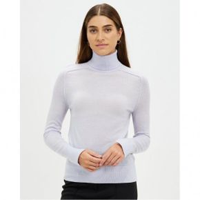 4378598 Calvin Klein Extra Fine Wool Roll Neck Sweater - Arctic Ice