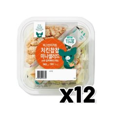 피그인더가든 치킨찹찹 미니샐러드 간편식 145g x 12개