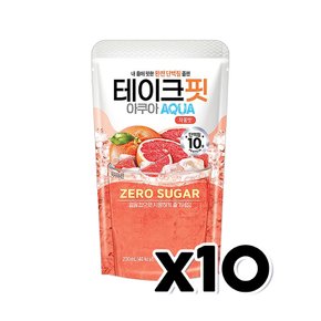 테이크핏 아쿠아 자몽맛 단백질 파우치음료 230ml x 10개