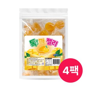 리얼과즙 까먹는 톡까젤리 망고맛 4팩(개별포장)