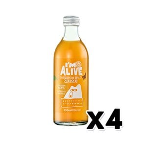 아임얼라이브 콤부차 진저유자 탄산음료 250ml  x 4개