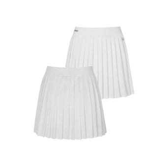 플레이부 PIQUE PLEATED BANDING SKIRT W/INNER PANTS_White