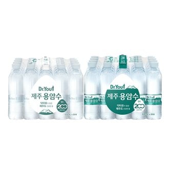 오리온 닥터유 제주용암수 530ml x 40pet (유/무라벨 선택)