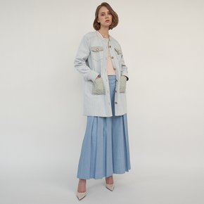 AUDREY HALF DENIM JACKET (2COLORS)