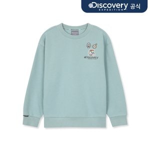 디스커버리키즈 30%▼ 키즈 아웃도어 와펜포인트 기모 맨투맨 (MINT)