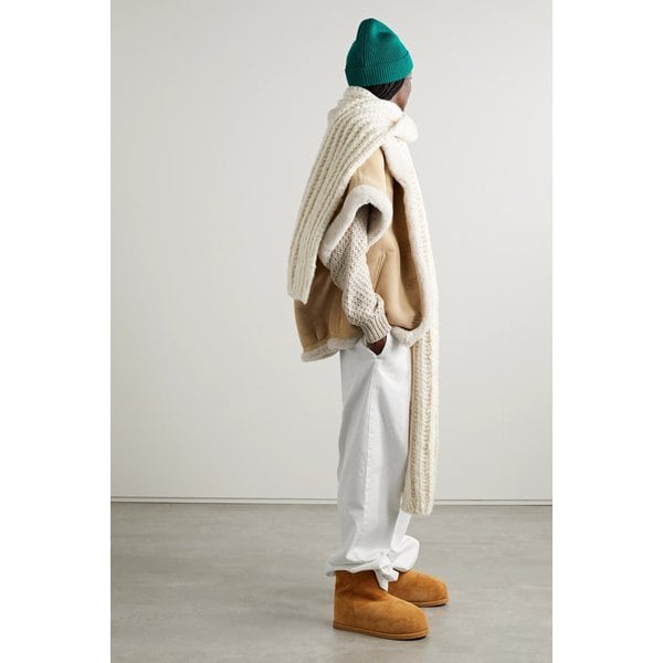 데니미스트 블레어 플리츠 코튼 트윌 와이드 팬츠 화이트 1647597298703709